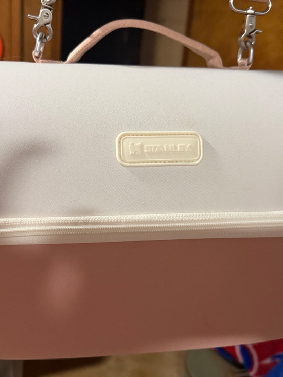 Stanley Handbags - Stanley Pink and White Lunch Case with Top Handle